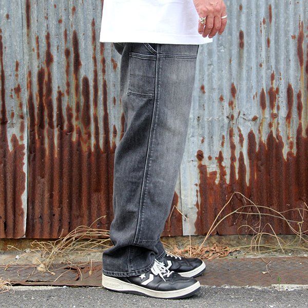 画像2: JACKSON MATISSE ジャクソンマティス　 ”Skrova×JM Double knee Stretch Denim Pants” [BLACK] 