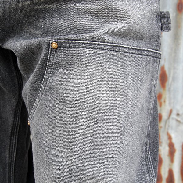 画像9: JACKSON MATISSE ジャクソンマティス　 ”Skrova×JM Double knee Stretch Denim Pants” [BLACK] 