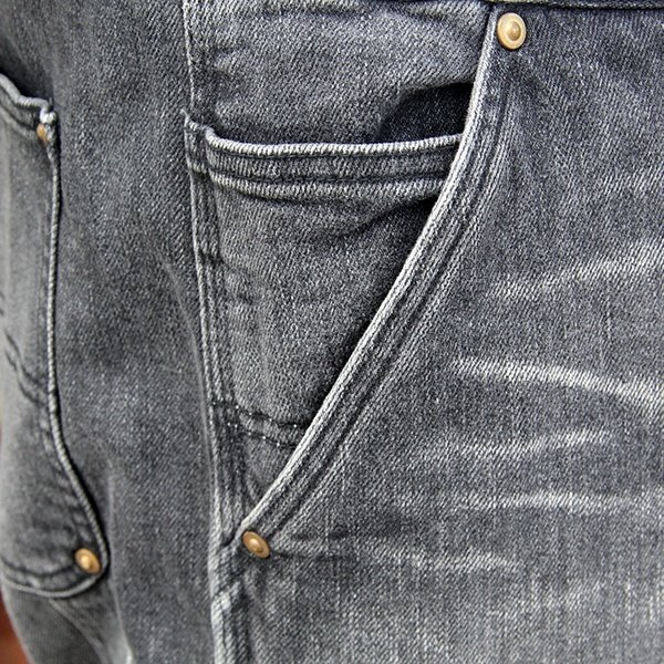 画像7: JACKSON MATISSE ジャクソンマティス　 ”Skrova×JM Double knee Stretch Denim Pants” [BLACK] 