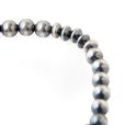 画像3: NAVAJO BEADS BRESS インディアンジュエリー　ナバホビーズチェーン 5mm玉MIX　[SILVER] (3)