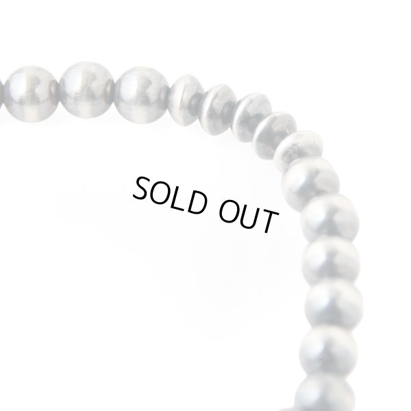 画像3: NAVAJO BEADS BRESS インディアンジュエリー　ナバホビーズチェーン 5mm玉MIX　[SILVER]