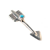 NAVAJO インディアンジュエリー　ピン　”ARROW”[SILVER]
