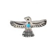 画像1: NAVAJO インディアンジュエリー　ピン　”THUNDERBIRD”[SILVER] (1)