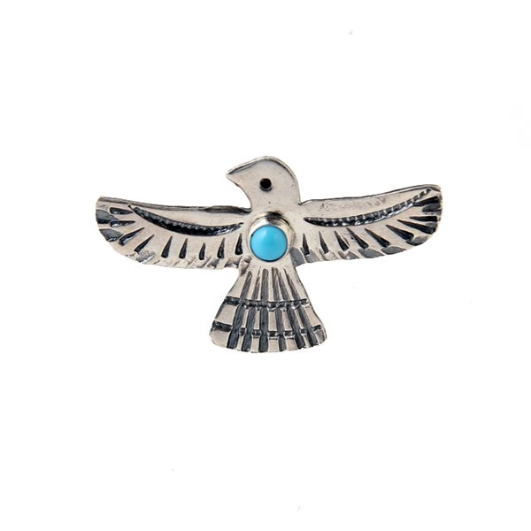 画像1: NAVAJO インディアンジュエリー　ピン　”THUNDERBIRD”[SILVER]