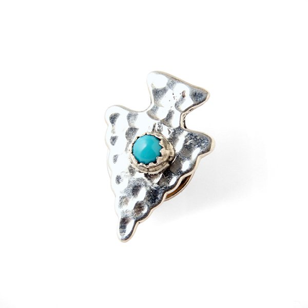 画像1: NAVAJO インディアンジュエリー　ピン　”ARROWHEAD”[SILVER]