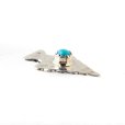 画像4: NAVAJO インディアンジュエリー　ピン　”ARROWHEAD”[SILVER] (4)