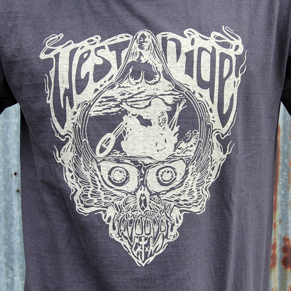 画像2: ウエストライド　WESTRIDE 半袖TEE　V25-03:SKULL MIND[CHCL] 