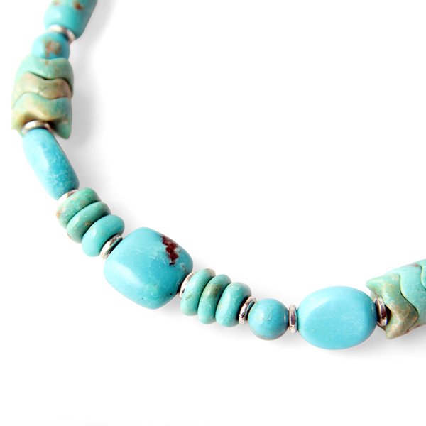 画像2: NAVAJO ナバホ　インディアンジュエリー　ビーズネックレス[TURQUOISE]MARY SALAZAR SANJUAN