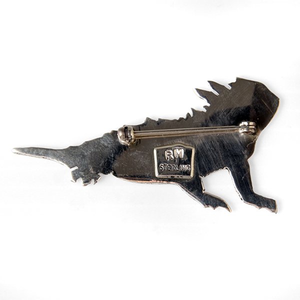 画像4: NAVAJO インディアンジュエリー　ピン　”CHAMELEON”[SILVER]ROBBY MANUELITO