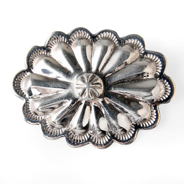 画像2: NAVAJO インディアンジュエリー　ピン　”FLOWER CONCHO”[SILVER]DALE MORGAN