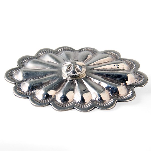 画像3: NAVAJO インディアンジュエリー　ピン　”FLOWER CONCHO”[SILVER]DALE MORGAN