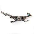 画像2: NAVAJO インディアンジュエリー　ピン　”ROADRUNNER”[SILVER]PAULINE NELSON (2)