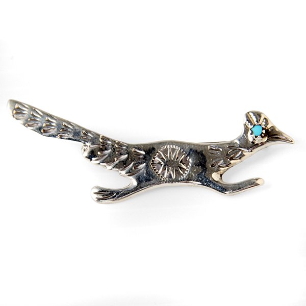 画像2: NAVAJO インディアンジュエリー　ピン　”ROADRUNNER”[SILVER]PAULINE NELSON