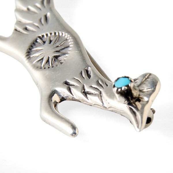 画像3: NAVAJO インディアンジュエリー　ピン　”ROADRUNNER”[SILVER]PAULINE NELSON