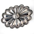 画像1: NAVAJO インディアンジュエリー　ピン　”FLOWER CONCHO”[SILVER]DALE MORGAN (1)