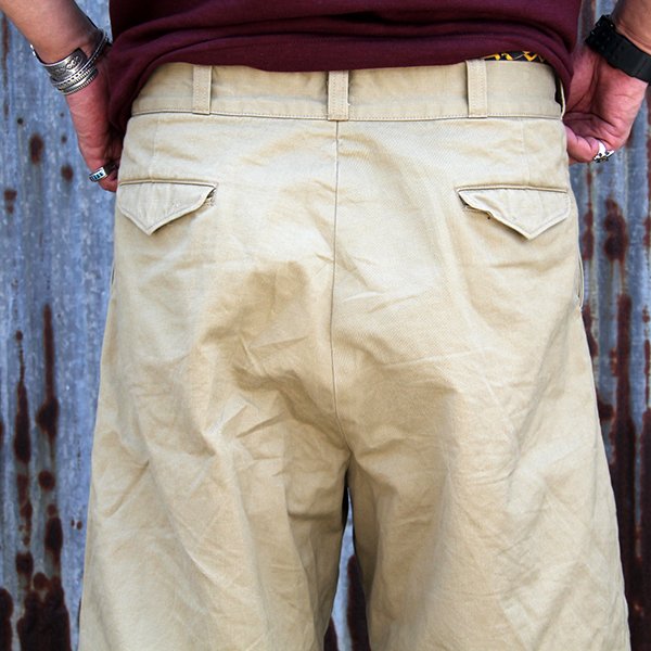 画像4: ONEPIECEOFROCK ワンピースオブロック　MILITARY SHORTS　"CAVALRY"[BEIGE] 