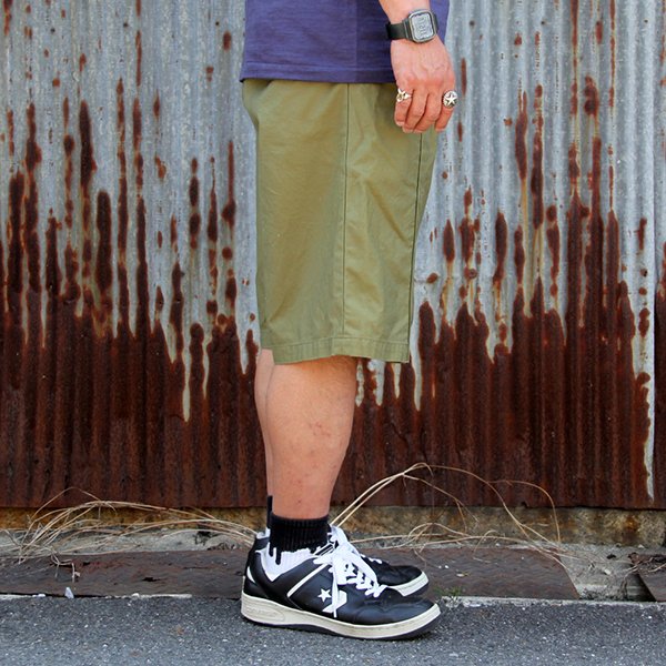 画像2: ONEPIECEOFROCK ワンピースオブロック　MILITARY SHORTS　"CAVALRY"[OLIVE] 