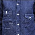 画像6: ワンピースオブロック ONE-PIECE OF ROCK L/S WORK SHIRTS -DOCK SHIRTS- [9OZ DENIM]