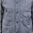 画像4: ワンピースオブロック ONE-PIECE OF ROCK L/S WORK SHIRTS -DOCK SHIRTS- [BLACK HERTHER]