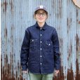 画像2: ワンピースオブロック ONE-PIECE OF ROCK L/S WORK SHIRTS -DOCK SHIRTS- [9OZ DENIM] (2)