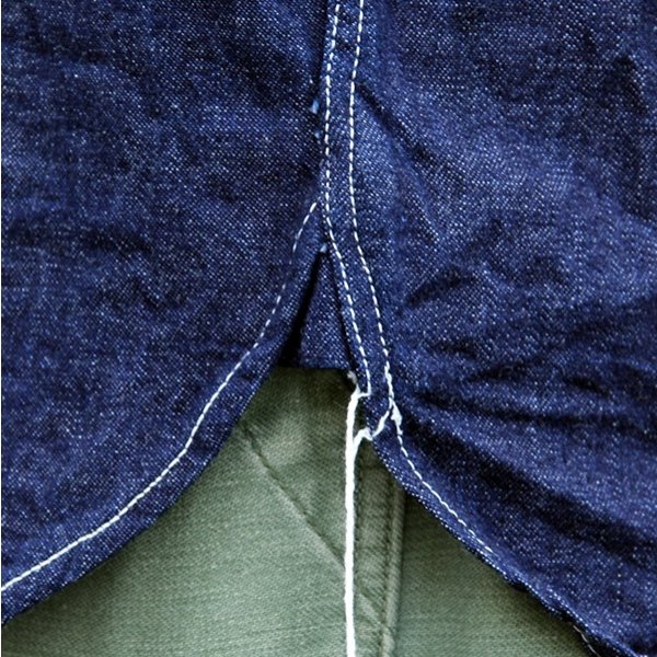 画像10: ワンピースオブロック ONE-PIECE OF ROCK L/S WORK SHIRTS -DOCK SHIRTS- [9OZ DENIM]