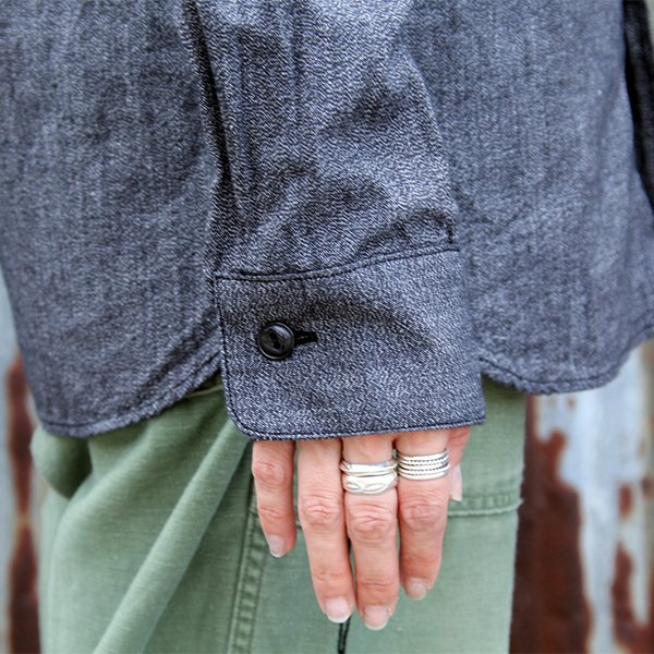 画像11: ワンピースオブロック ONE-PIECE OF ROCK L/S WORK SHIRTS -DOCK SHIRTS- [BLACK HERTHER]