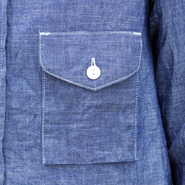 画像5: ワンピースオブロック ONE-PIECE OF ROCK L/S WORK SHIRTS -DOCK SHIRTS- [CHAMBRAY]
