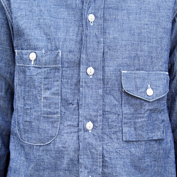 画像6: ワンピースオブロック ONE-PIECE OF ROCK L/S WORK SHIRTS -DOCK SHIRTS- [CHAMBRAY]