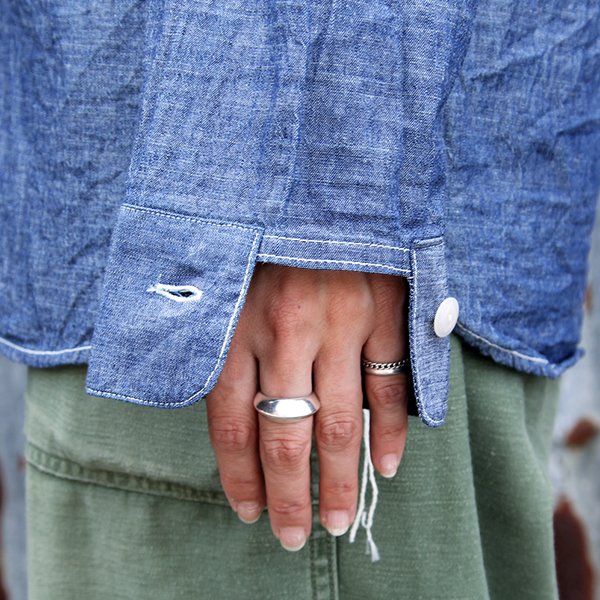 画像12: ワンピースオブロック ONE-PIECE OF ROCK L/S WORK SHIRTS -DOCK SHIRTS- [CHAMBRAY]