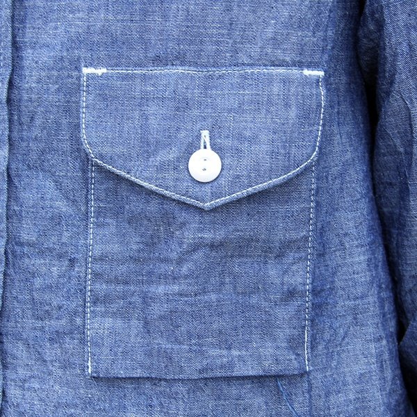 画像8: ワンピースオブロック ONE-PIECE OF ROCK L/S WORK SHIRTS -DOCK SHIRTS- [CHAMBRAY]