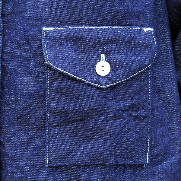 画像5: ワンピースオブロック ONE-PIECE OF ROCK L/S WORK SHIRTS -DOCK SHIRTS- [9OZ DENIM]