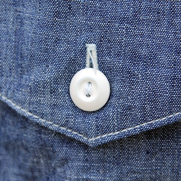 画像9: ワンピースオブロック ONE-PIECE OF ROCK L/S WORK SHIRTS -DOCK SHIRTS- [CHAMBRAY]