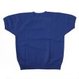 画像7: ダッパーズ　DAPPERS   "3.0mm Binder Crew Neck S/S Sweat Flocky Print "[COBALT BLUE] LOT1778