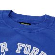 画像4: ダッパーズ　DAPPERS   "3.0mm Binder Crew Neck S/S Sweat Flocky Print "[COBALT BLUE] LOT1778