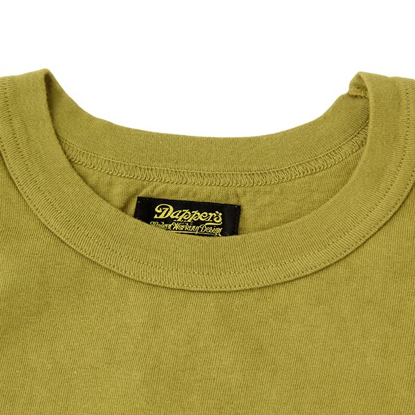 画像3: ダッパーズ　DAPPERS   "Binder Crew Neck Tee Standard Sewing Model "[GREEN] LOT1550
