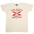 画像1: ダッパーズ　DAPPERS 　Military Crew Neck Tee Standard Sewing  "U,S,ARMY"[WHITE] LOT1628 (1)