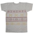 画像6: ダッパーズ　DAPPERS   "Aztec Print Design Crew Neck Tee Special Sewing  "[L.GREY×WINE] LOT1560