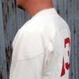 画像4: DAPPERS　ダッパーズ　 "Drop Shoulder Football L/S Tee With Elbow Patch Special Sewing Model" [ OFF WHITE]LOT1759