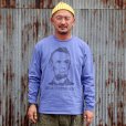 画像1: SLOPPY SUPPLY　スラッピーサプライ　 "L/S TEE PRESIDENT" [BLUE]  (1)