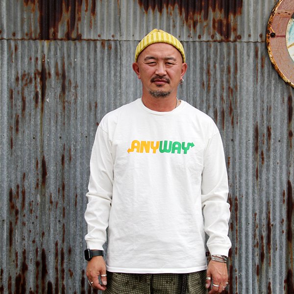 画像1: SLOPPY SUPPLY　スラッピーサプライ　 "L/S TEE 　ANYWAY" [OFF] 