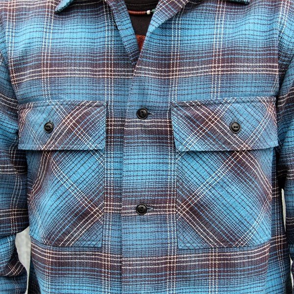 画像3: ウエストライド 長袖ワークシャツ WEST RIDE NAVY WORK SHIRTS[BLUE]  