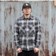 画像1: ウエストライド 長袖ワークシャツ WEST RIDE NAVY WORK SHIRTS[BLACK]   (1)