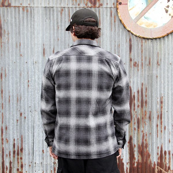 画像6: ウエストライド 長袖ワークシャツ WEST RIDE NAVY WORK SHIRTS[BLACK]  