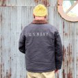 画像6: ウエアハウス  　WAREHOUSE  ” N-1 WINTER JACKET(BLUE JUNGLE CLOTH) NAVY BLUE (NXss-23181) プリント有”　[NAVY]  Lot 2181