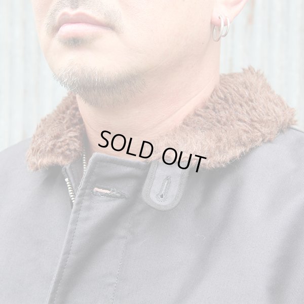 画像2: ウエアハウス  　WAREHOUSE  ” N-1 WINTER JACKET(BLUE JUNGLE CLOTH) NAVY BLUE (NXss-23181) プリント有”　[NAVY]  Lot 2181