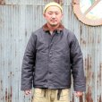 画像1: ウエアハウス  　WAREHOUSE  ” N-1 WINTER JACKET(BLUE JUNGLE CLOTH) NAVY BLUE (NXss-23181) プリント有”　[NAVY]  Lot 2181 (1)