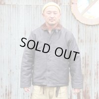 ウエアハウス  　WAREHOUSE  ” N-1 WINTER JACKET(BLUE JUNGLE CLOTH) NAVY BLUE (NXss-23181) プリント有”　[NAVY]  Lot 2181