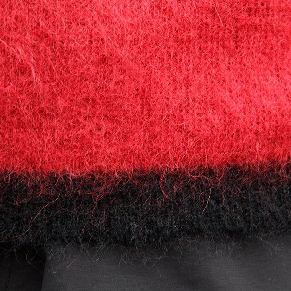 画像4: WESTRIDE 　ウエストライド　 "BORDER MOHAIR SWEATER" [BLK/RED]