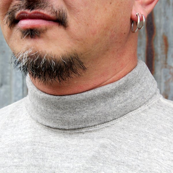 画像2: DAPPERS ダッパーズ　 "Classical Turtle Neck Long Sleeve Tee Special Sewing Model " [L.GRAY] LOT1801LOT1798