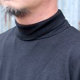 画像2: DAPPERS ダッパーズ　 "Classical Turtle Neck Long Sleeve Tee Special Sewing Model " [BLACK] LOT1801LOT1798 (2)